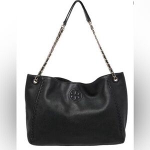 NWT Tory Burch Black Leather Chain Shoulder Bag